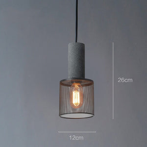 Urban Loft Pendant (Loft Style Industrial Pendant Light Fixtures with a Cement Base and Metal Lampshade) industrial lighting, stairslighting Marie Antonette Pendant Light 5 4W(MAX100W) 